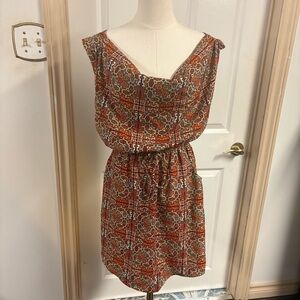 Floral Print Sleeveless Dress